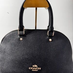 Coach Mini Sierra Leather Satchel Black F573555